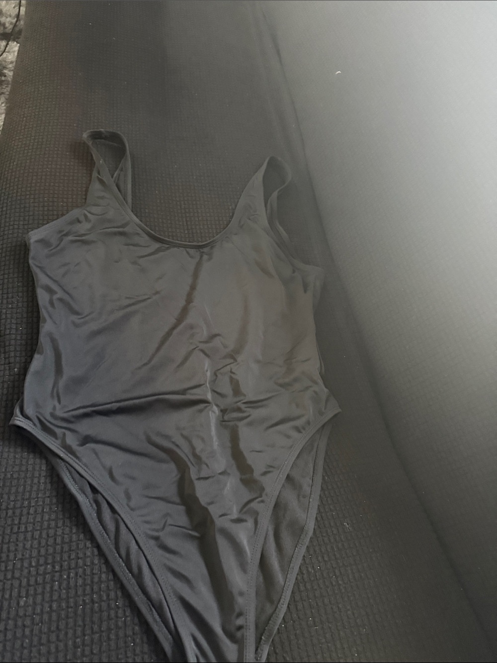 New Look Black Scoop One-Piece Swimsuit